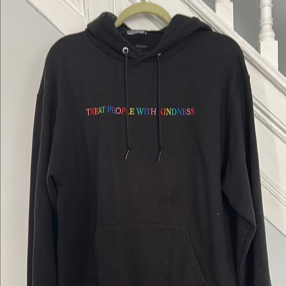 Black Harry Styles Treat People With Kindness Hoodie. Official Merch